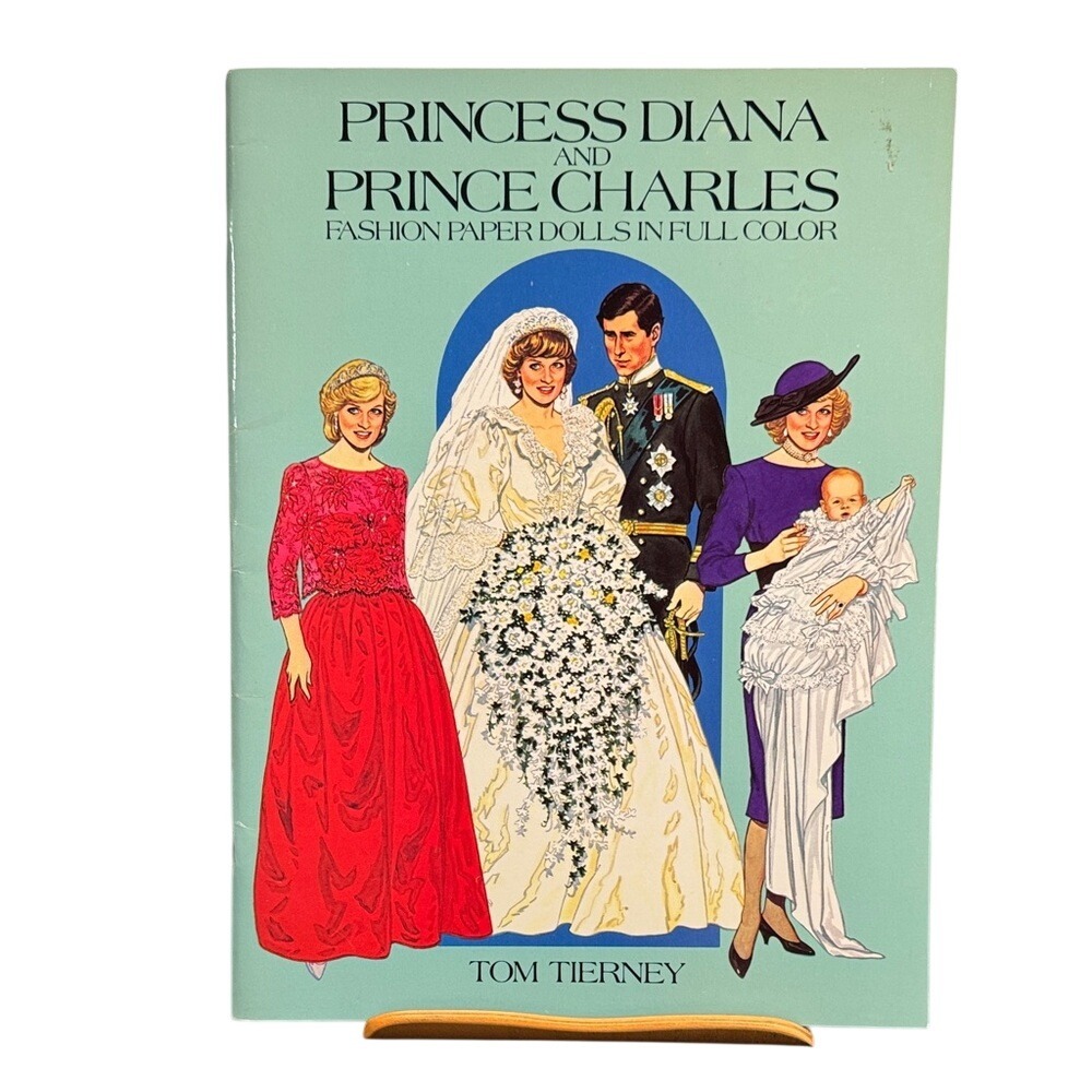 Princess Diana and Prince Charles Paper Dolls Book